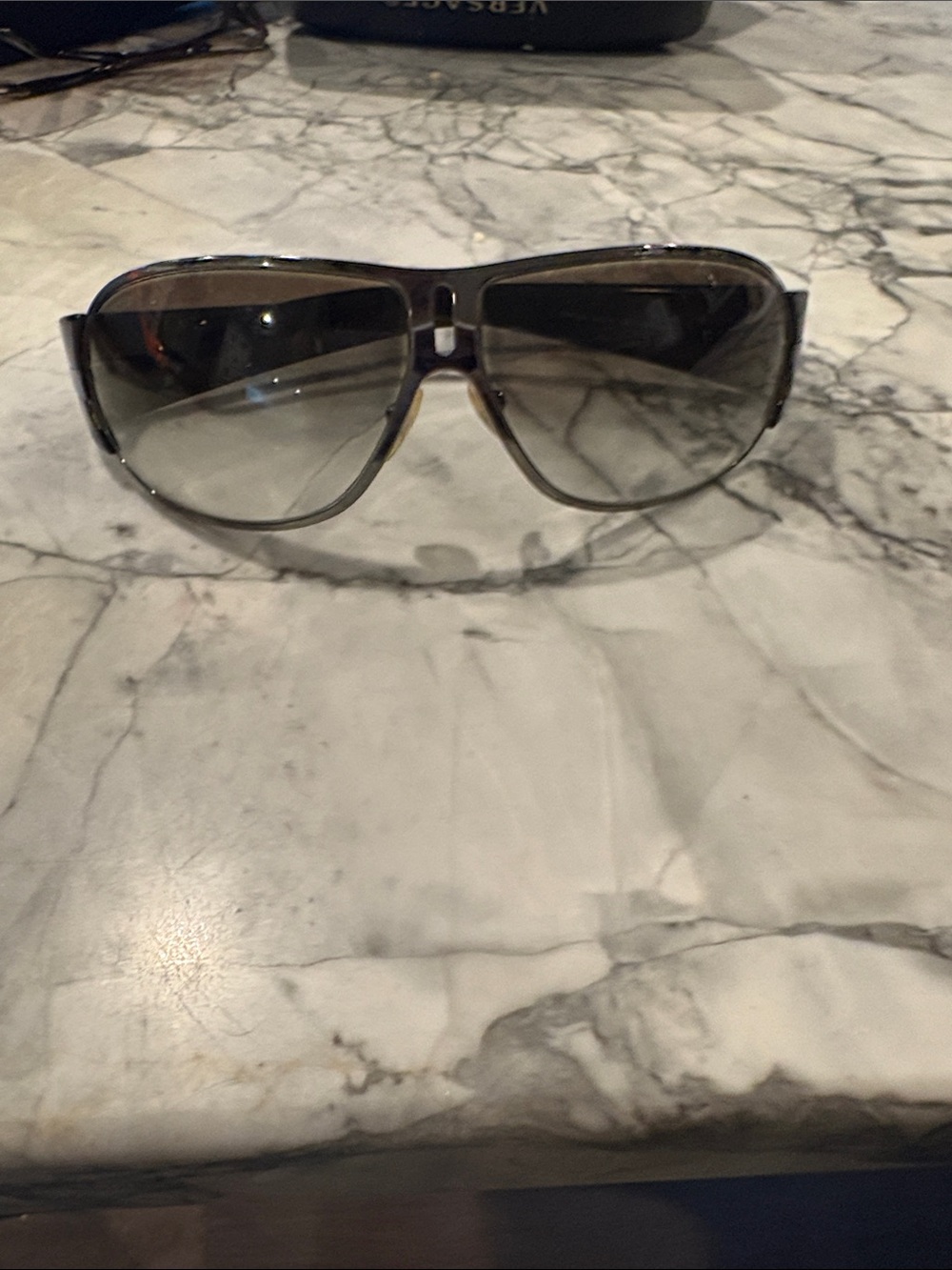 Prada Men's Black Aviator Sunglasses - UV Protection